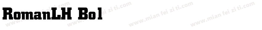 RomanLH Bold字体转换